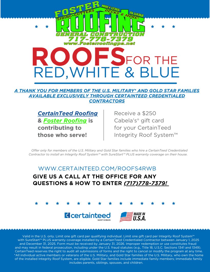Foster Roofing & Construction Projects